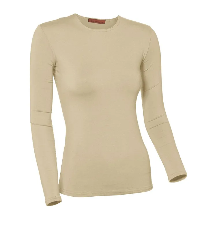 Earrings Pea Bee Jae PBJ Ladies Cotton Long Sleeve Shell Beige