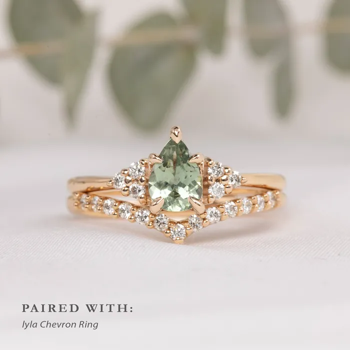 Envero Jewelry Rings Teresa Ring 079ct Light Green Montana Sapphire 14k Rose Gold One of a kind Envero Jewelry Rings Teresa Ring 079ct Light Green Montana Sapphire 14k Rose Gold One of a kind