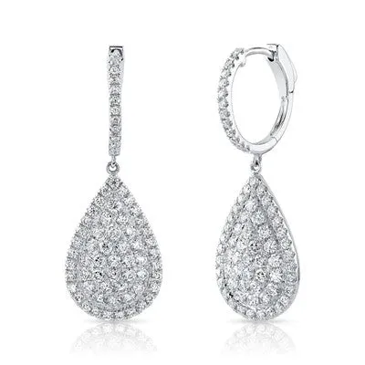218CT DIAMOND PEAR EARRING SHY CREATIONS Earrings