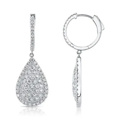 218CT DIAMOND PEAR EARRING SHY CREATIONS Earrings