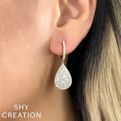 218CT DIAMOND PEAR EARRING SHY CREATIONS Earrings