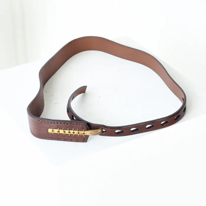Earrings Johnny Farah Belts Johnny Farah Multihole Belt brown