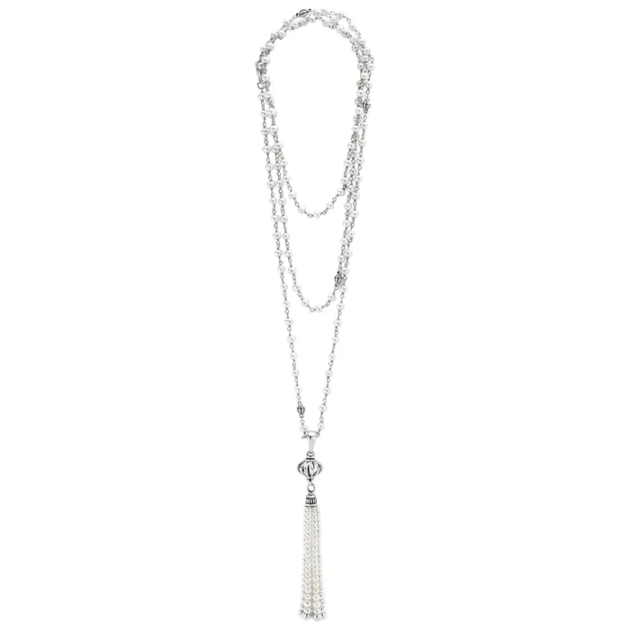 LAGOS Necklaces Luna Pearl Tassel Pendant Necklace