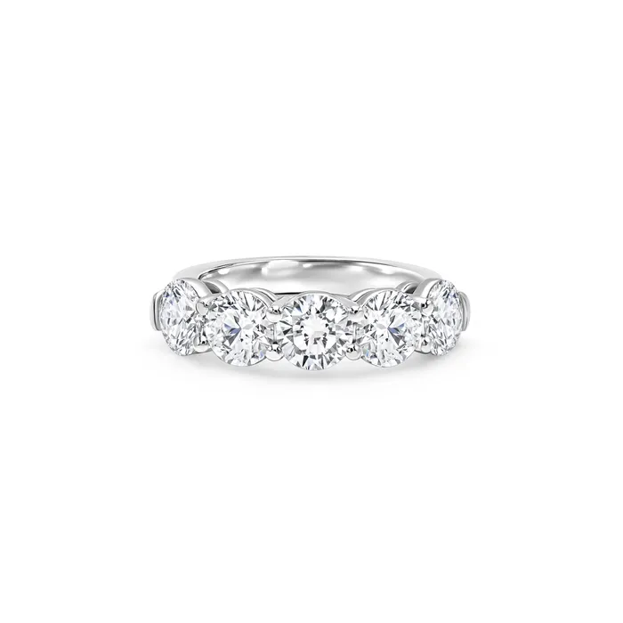Polachecks Collection Rings 5 Stone Diamond Band