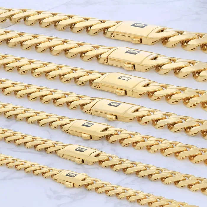 10k Yellow Gold Royal Monaco Miami Cuban Link 13mm Chain Pendant Necklace 28 Goldiacom Necklaces