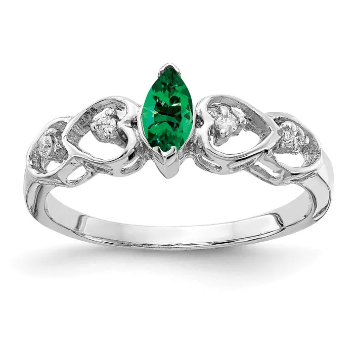14k White Gold 6x3mm Marquise Mount St Helens AA Real Diamond ring Goldiacom Rings 14k White Gold 6x3mm Marquise Mount St Helens AA Real Diamond ring Goldiacom Rings