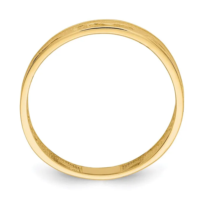 14K Yellow Gold Footprints In The Sand Ring Goldia Rings