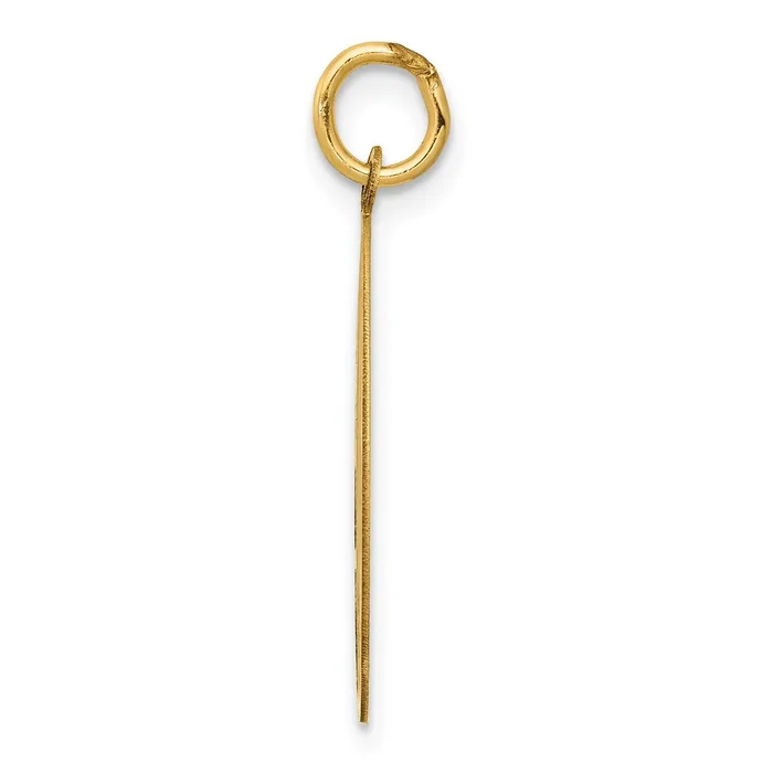 14k Yellow Gold German Shepherd Disc Charm Goldia Charm Necklaces