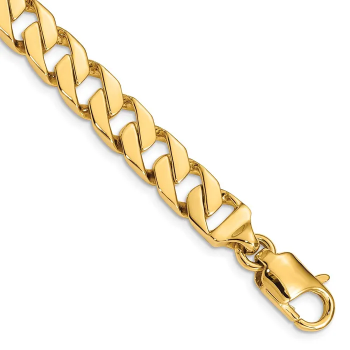 Bracelets MDS Solid 14K Yellow Gold 8 inch 85mm Hand Polished Fancy Link with Lobster Clasp Bracelet Bracelets MDS Solid 14K Yellow Gold 8 inch 85mm Hand Polished Fancy Link with Lobster Clasp Bracelet