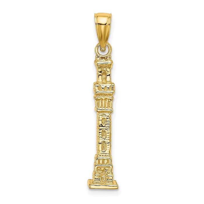 Charm Necklaces Goldia 14k Yellow Gold 3D Pilgrim Memorial Monument Charm Charm Necklaces Goldia 14k Yellow Gold 3D Pilgrim Memorial Monument Charm