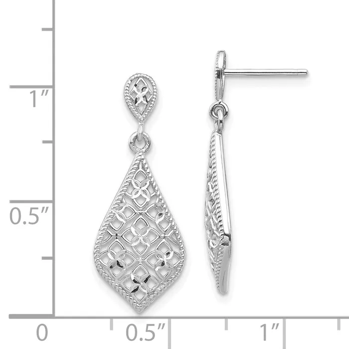 Earrings Goldia 14k White Gold Dangle Earrings
