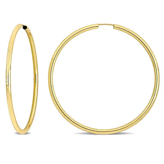 Earrings JMS always Original Amour 50mm Hoop Earrings in 14k Yellow Gold