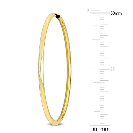Earrings JMS always Original Amour 50mm Hoop Earrings in 14k Yellow Gold
