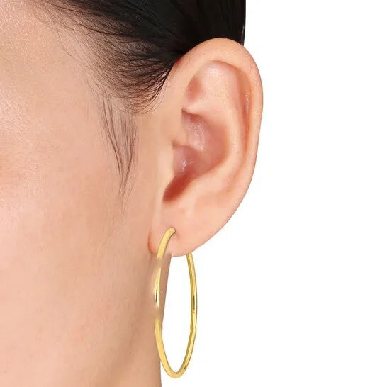 Earrings JMS always Original Amour 50mm Hoop Earrings in 14k Yellow Gold