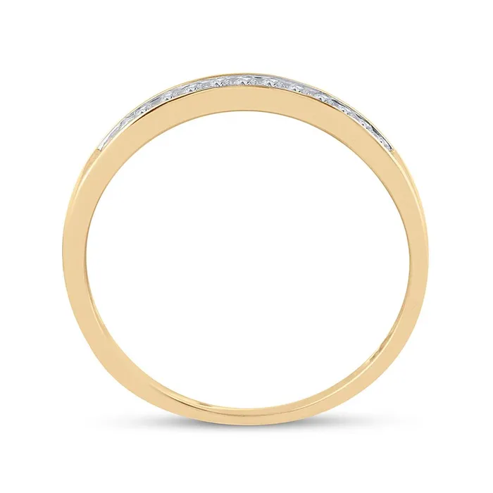 gndatlanta 10k Yellow Gold Princess Diamond Bridal Wedding Ring Set 12 Cttw Rings