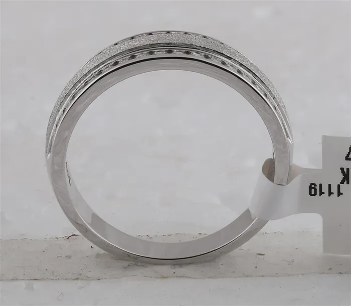 gndatlanta 14k White Gold Round Diamond Grecco Wedding Anniversary Band 12 Cttw Rings