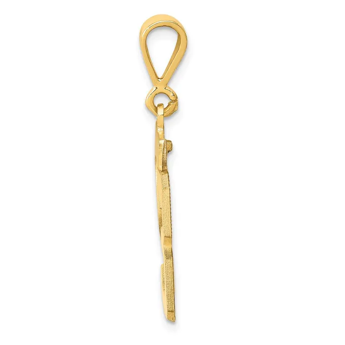 Goldia 14k Yellow Gold Medium Polished Number 23 Charm Charm Necklaces