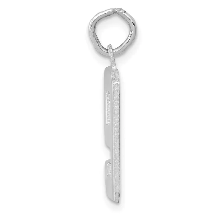 Goldia Charm Necklaces 14k White Goldw Medium Polished Number 9 Charm