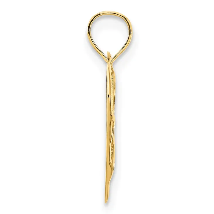 Goldia Charm Necklaces 14k Yellow Gold Fancy Heart Charm