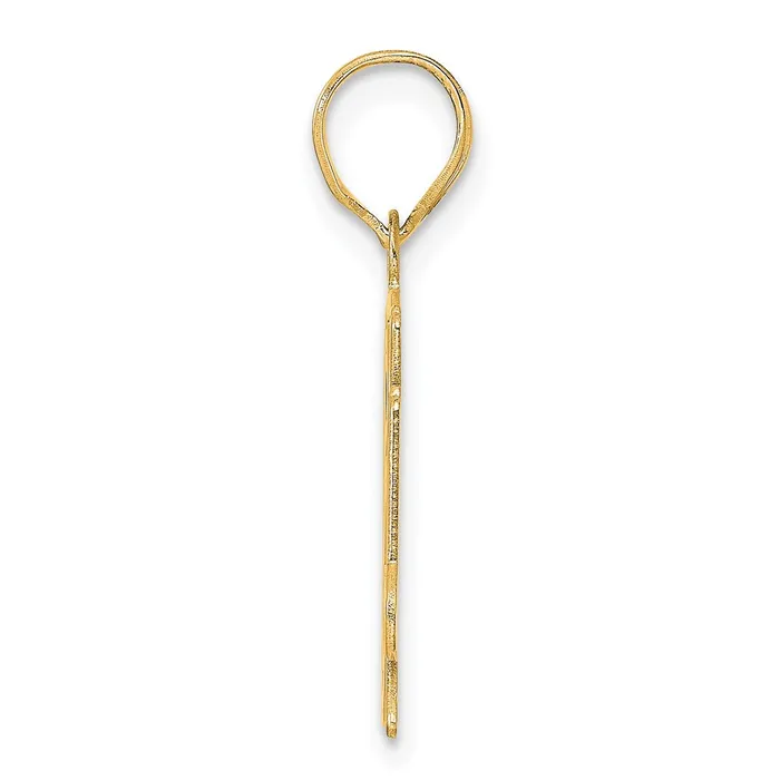 Goldia PreStyled Sets 14k Yellow Gold Polished Etched Number 64 Pendant
