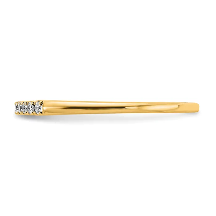 Goldia Rings 14k Yellow Gold 110 Ct Lab Grown Diamond VSSI G Wedding Band Ring