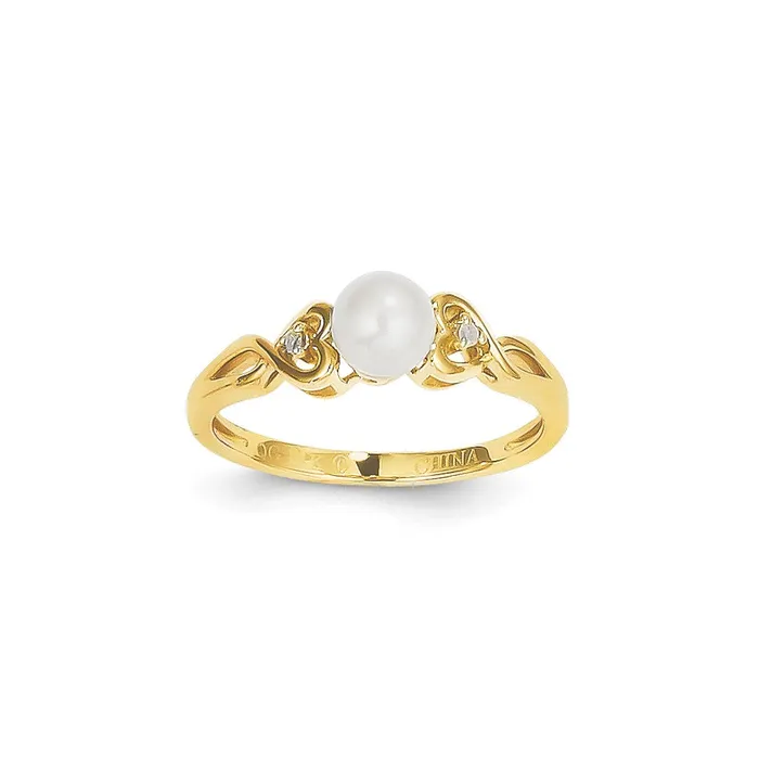 Goldia Rings 14k Yellow Gold FWCP Dia Ring