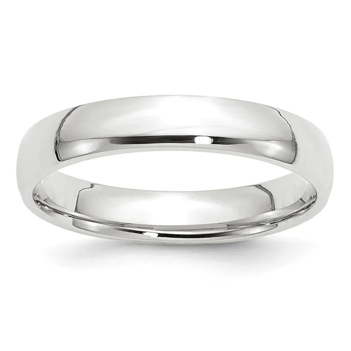 Goldia Rings Solid 10K White Gold 4mm Light Weight Comfort Fit MensWomens Wedding Band Ring Size 45 Goldia Rings Solid 10K White Gold 4mm Light Weight Comfort Fit MensWomens Wedding Band Ring Size 45