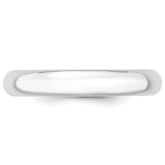 Goldia Rings Solid 14K White Gold 4mm Standard Comfort Fit MensWomens Wedding Band Ring Size 14