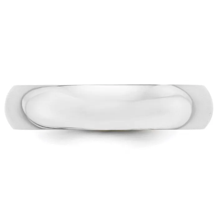 Goldia Rings Solid 14K Yellow Gold White Gold 5mm HalfRound MensWomens Wedding Band Ring Size 12
