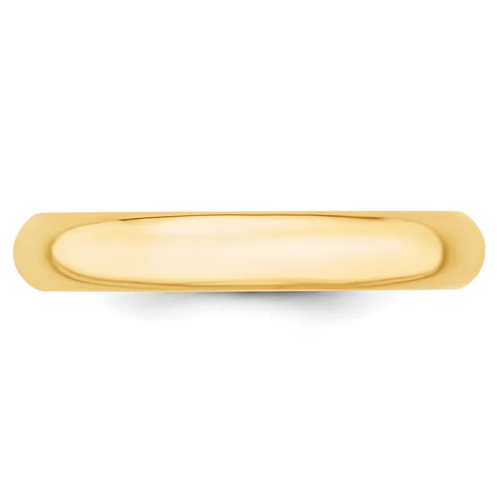 Goldia Rings Solid 18K Yellow Gold 4mm Comfort Fit MensWomens Wedding Band Ring Size 8
