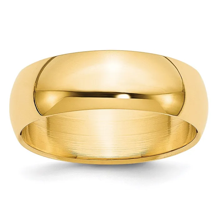 Goldia Solid 10K Yellow Gold 7mm HalfRound Wedding MensWomens Wedding Band Ring Size 11 Rings Goldia Solid 10K Yellow Gold 7mm HalfRound Wedding MensWomens Wedding Band Ring Size 11 Rings