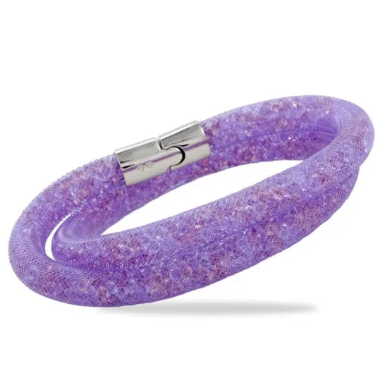 JMS always Bracelets Original Swarovski Stardust Mauve Double Bracelet 5120044M Medium JMS always Bracelets Original Swarovski Stardust Mauve Double Bracelet 5120044M Medium