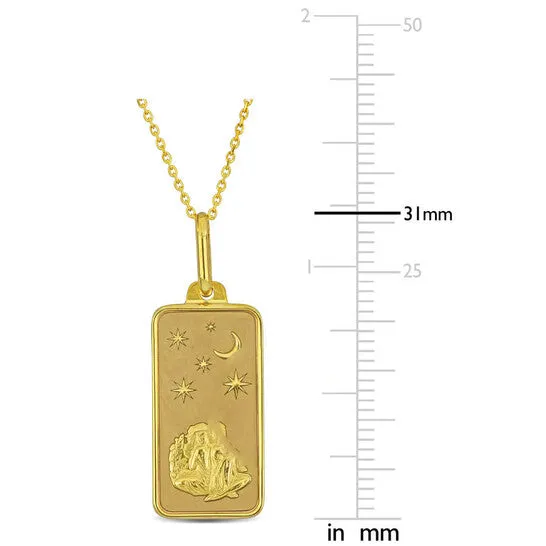 JMS always Necklaces Original AMOUR Gemini Horoscope Necklace In 10K Yellow Gold JMS always Necklaces Original AMOUR Gemini Horoscope Necklace In 10K Yellow Gold