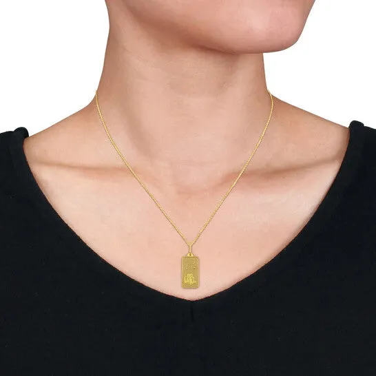 JMS always Necklaces Original AMOUR Gemini Horoscope Necklace In 10K Yellow Gold JMS always Necklaces Original AMOUR Gemini Horoscope Necklace In 10K Yellow Gold