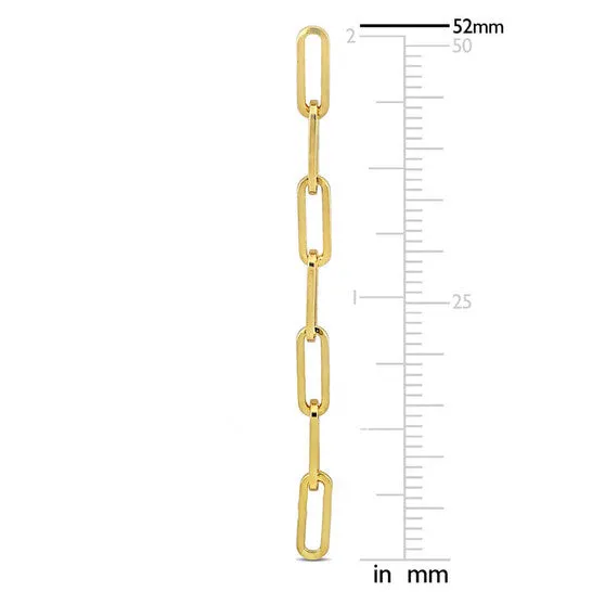 JMS always Original AMOUR Paperclip Link Drop Earrings In 14K Yellow Gold Earrings JMS always Original AMOUR Paperclip Link Drop Earrings In 14K Yellow Gold Earrings