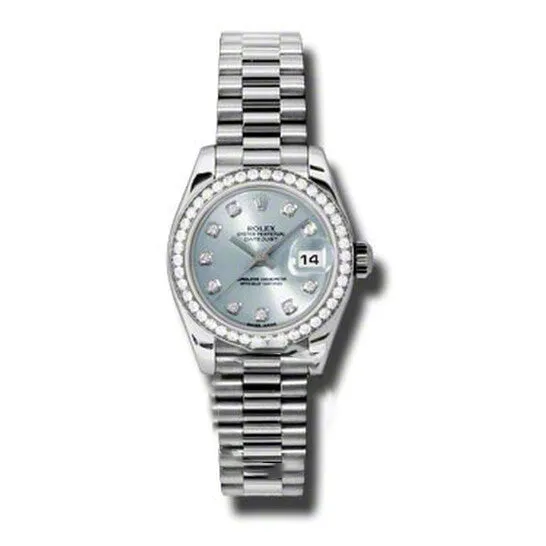 JMS always Original Rolex LadyDatejust 26 Ice Blue Dial Platinum President Automatic Ladies Watch 179136IBLDP Watches JMS always Original Rolex LadyDatejust 26 Ice Blue Dial Platinum President Automatic Ladies Watch 179136IBLDP Watches
