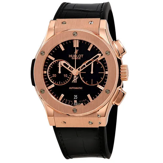 JMS always PreStyled Sets Original Hublot Classic Fusion Black Dial Automatic Mens 18K King Gold Chronograph Watch 521OX1180LR JMS always PreStyled Sets Original Hublot Classic Fusion Black Dial Automatic Mens 18K King Gold Chronograph Watch 521OX1180LR