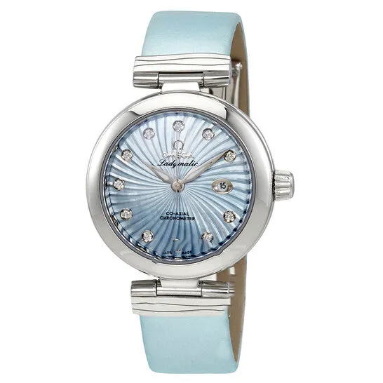 JMS always Watches Original Omega DeVille Ladymatic Automatic Blue Mother of Pearl Dial Ladies Watch 42532342057002 JMS always Watches Original Omega DeVille Ladymatic Automatic Blue Mother of Pearl Dial Ladies Watch 42532342057002