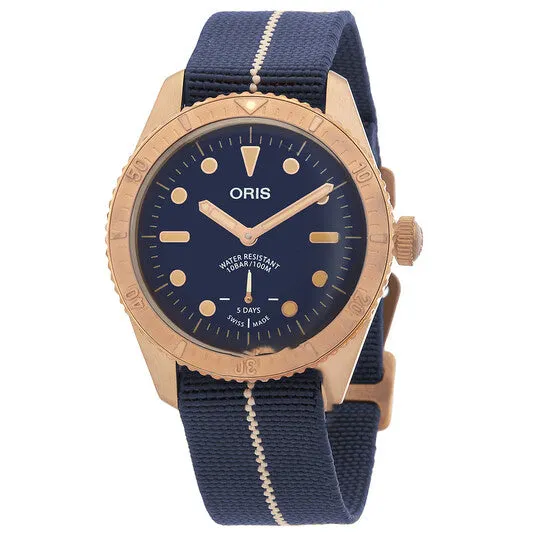 JMS always Watches Original Oris Limited Edition Automatic Blue Dial Watch 01 401 7764 3185Set