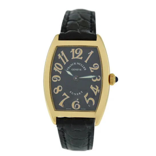 JMS always Watches Original Preowned Franck Muller Muller Sunset Quartz Black Dial Ladies Watch 1752 JMS always Watches Original Preowned Franck Muller Muller Sunset Quartz Black Dial Ladies Watch 1752