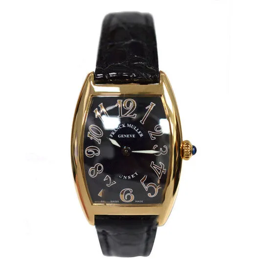 JMS always Watches Original Preowned Franck Muller Muller Sunset Quartz Black Dial Ladies Watch 1752 JMS always Watches Original Preowned Franck Muller Muller Sunset Quartz Black Dial Ladies Watch 1752