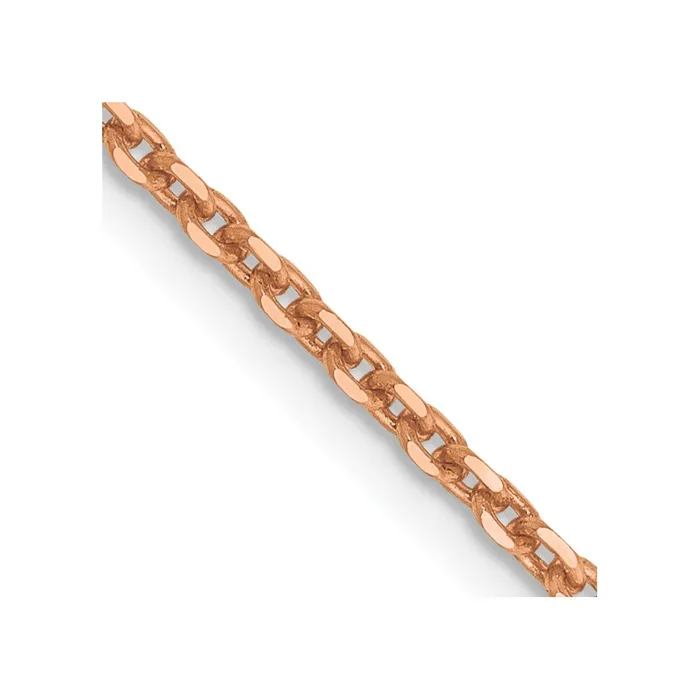 MDS 14K Rose Gold 24 inch 165mm Diamondcut Cable with Lobster Clasp Chain Necklace Necklaces MDS 14K Rose Gold 24 inch 165mm Diamondcut Cable with Lobster Clasp Chain Necklace Necklaces
