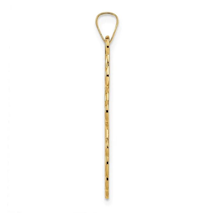 Necklaces 14k Yellow Gold Polished Eastern Orthodox Solid Cross Pendant Goldia
