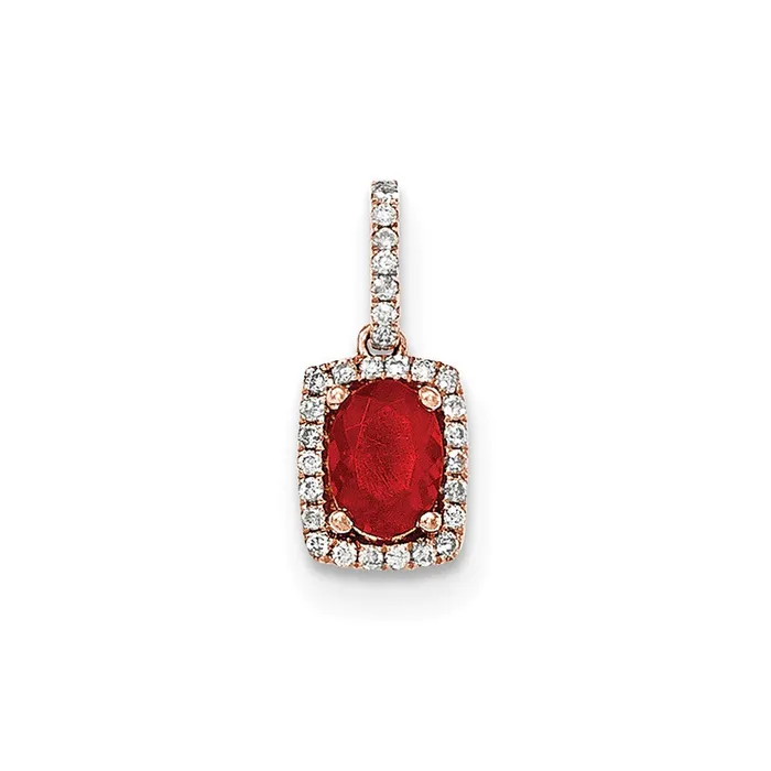 Necklaces Goldia 14k Rose Gold Oval Fire Opal u0026 Real Diamond Rectangle Pendant Necklaces Goldia 14k Rose Gold Oval Fire Opal u0026 Real Diamond Rectangle Pendant