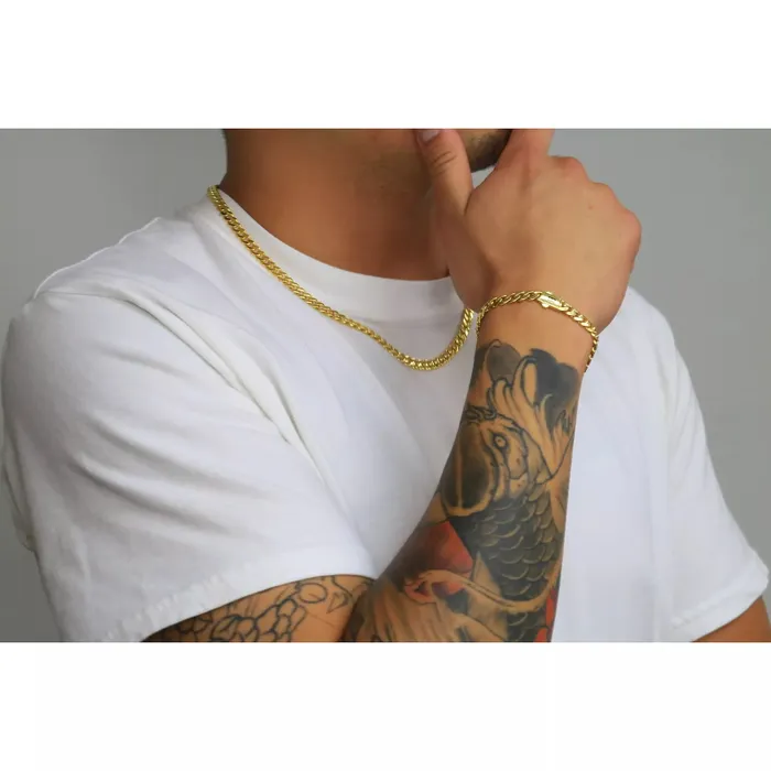 Necklaces Goldiacom 14k Yellow Gold Royal Monaco Miami Cuban Link 6mm Chain Pendant Necklace 26