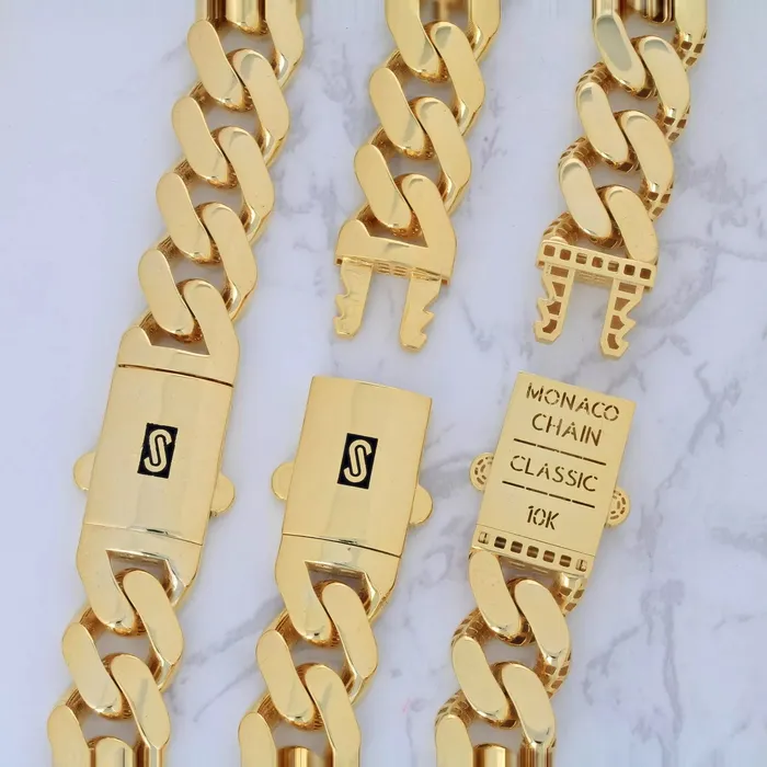 Necklaces Goldiacom 14k Yellow Gold Royal Monaco Miami Cuban Link 6mm Chain Pendant Necklace 26