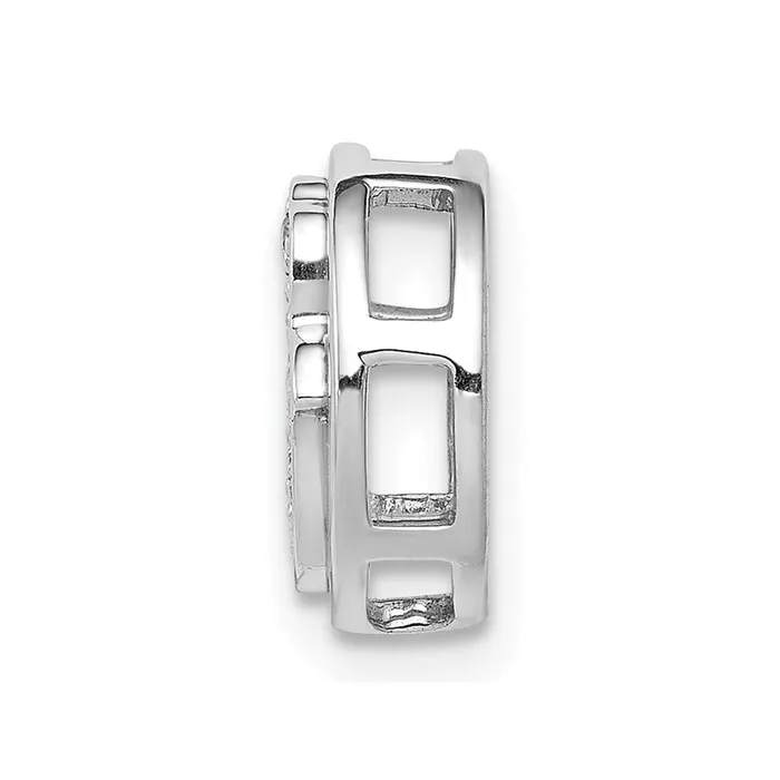 Necklaces Goldia Solid 14k White Gold 110ct Simulated CZ Hamsa Chain Slide