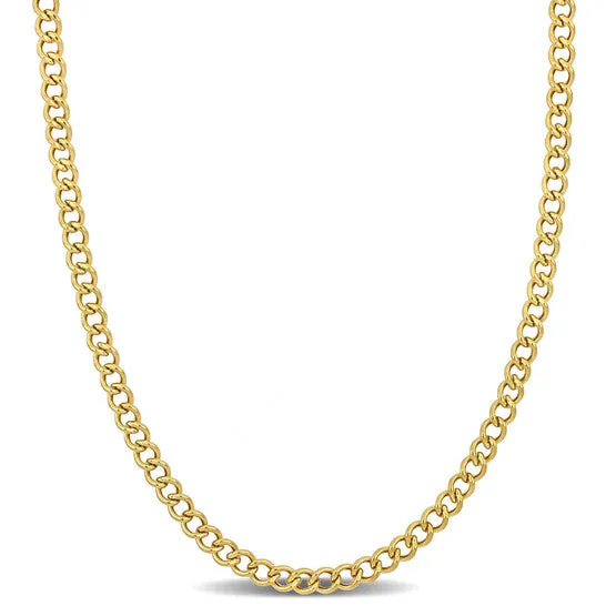 Necklaces JMS always Original AMOUR 41mm Curb Chain Necklace In 14K Yellow Gold 16 In Necklaces JMS always Original AMOUR 41mm Curb Chain Necklace In 14K Yellow Gold 16 In