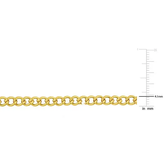 Necklaces JMS always Original AMOUR 41mm Curb Chain Necklace In 14K Yellow Gold 16 In Necklaces JMS always Original AMOUR 41mm Curb Chain Necklace In 14K Yellow Gold 16 In