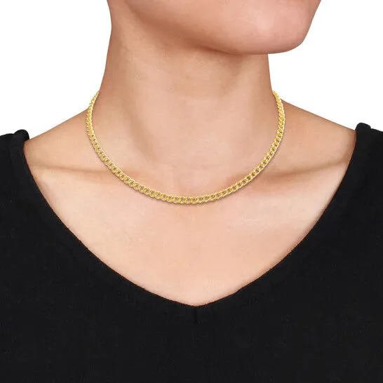 Necklaces JMS always Original AMOUR 41mm Curb Chain Necklace In 14K Yellow Gold 16 In Necklaces JMS always Original AMOUR 41mm Curb Chain Necklace In 14K Yellow Gold 16 In